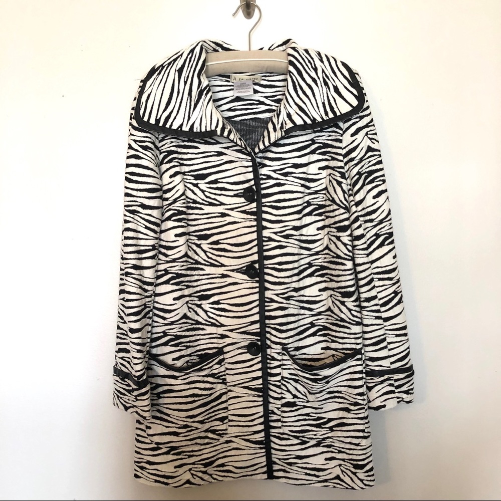 A La Carte Zebra Coat